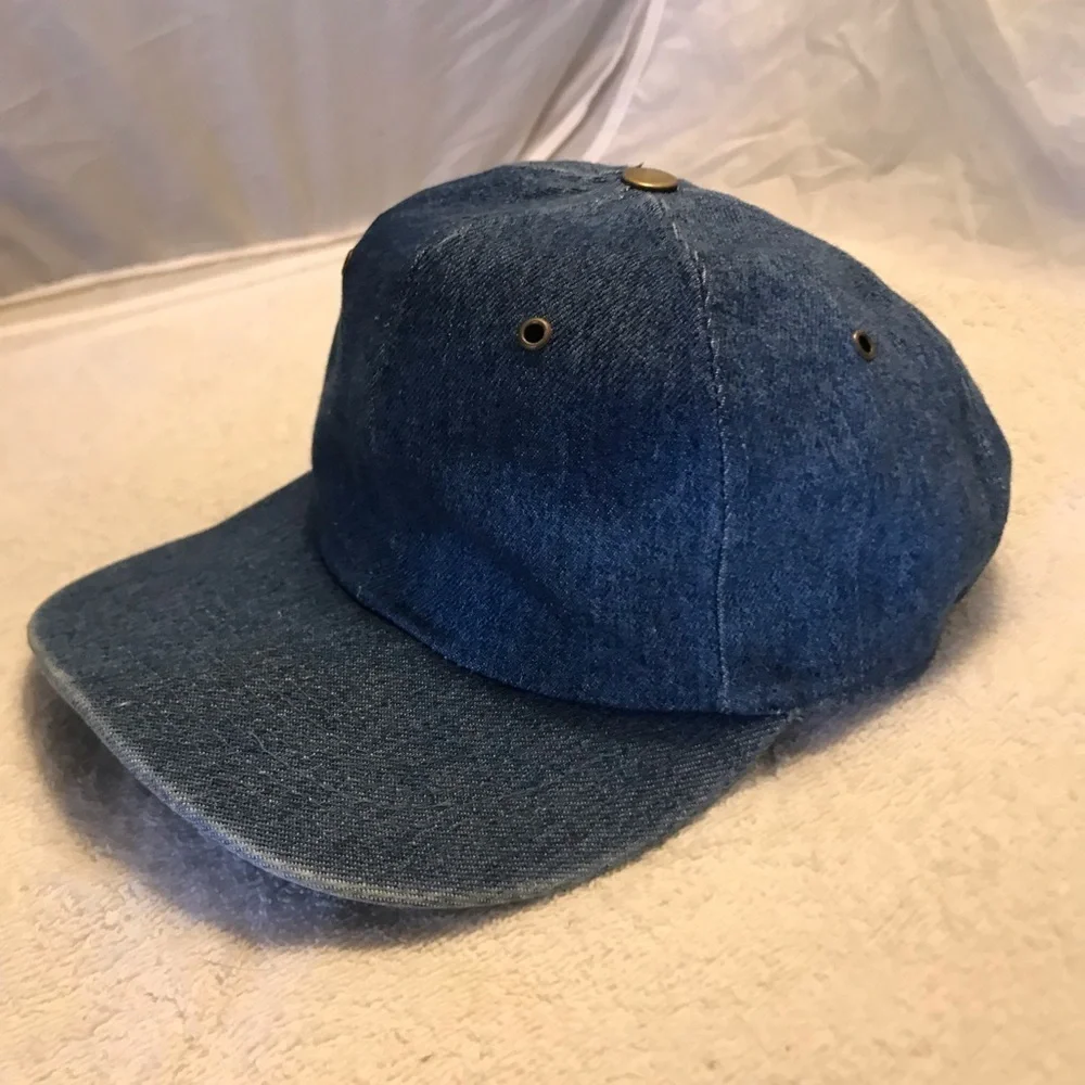 Faded Glory Adjustable faux Blue Jean Ball Cap